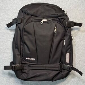 eBags TLS Mother Lode JR Travel Bag Carryon Backpack Black Orange Expandable